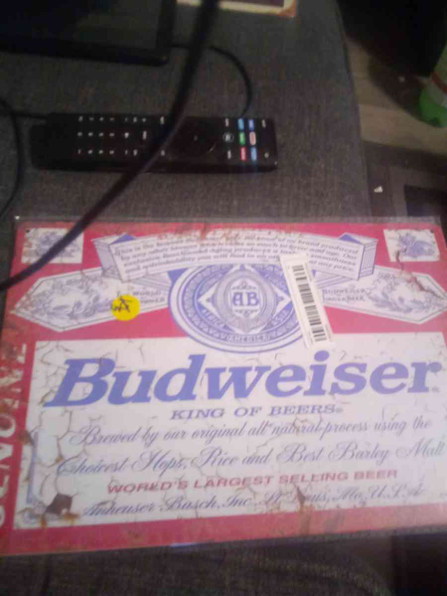 Budweiser sign