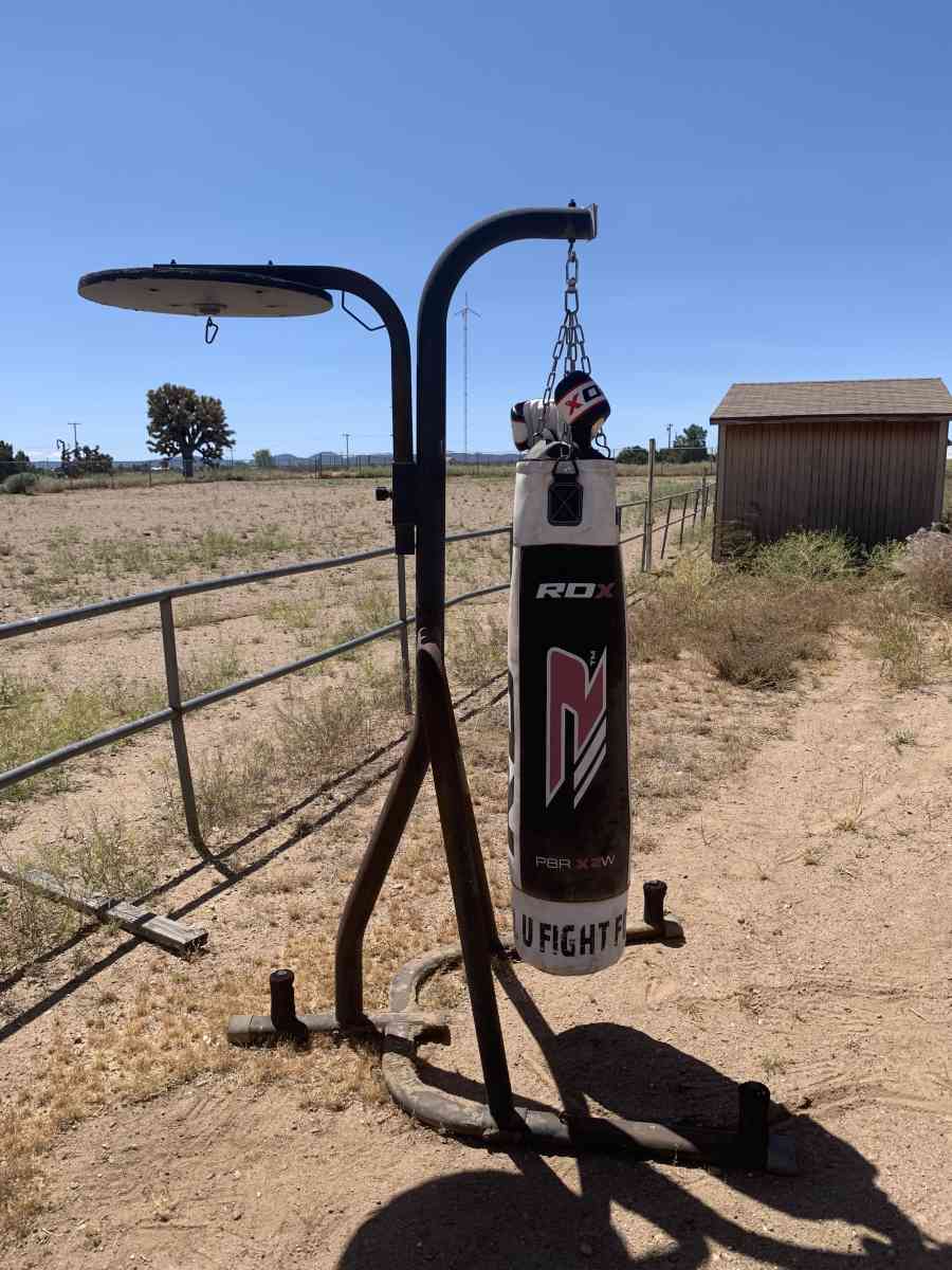 Everlast punching bag stand with punching bag set - Phelan, California - FleaMarketBay