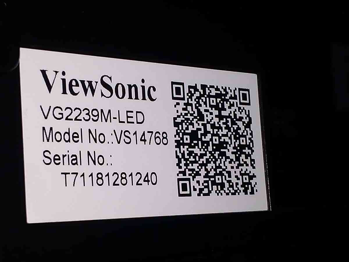 ViewSonic double computer monitor - South New Berlin, New York - FleaMarketBay