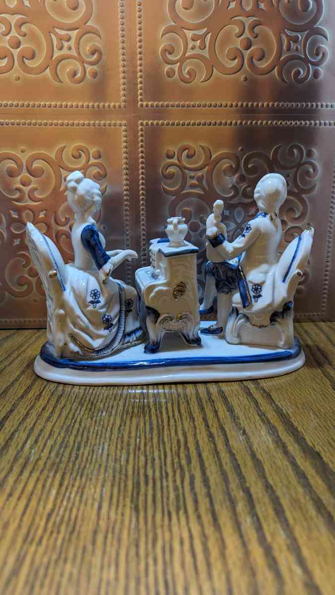 Vintage Victorian Man and Woman Playing a Violin and a Piano - Phoenix, Arizona - FleaMarketBay