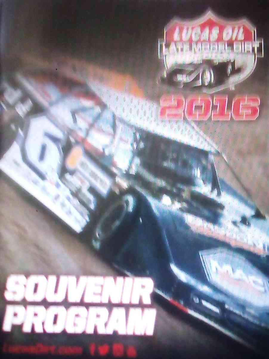 2016 Souvenir Program Lucas Oil Late Model Dirt