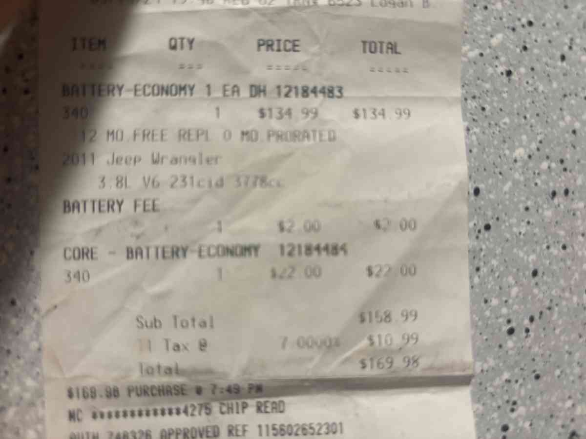 Car Battery - Spartanburg, South Carolina - FleaMarketBay