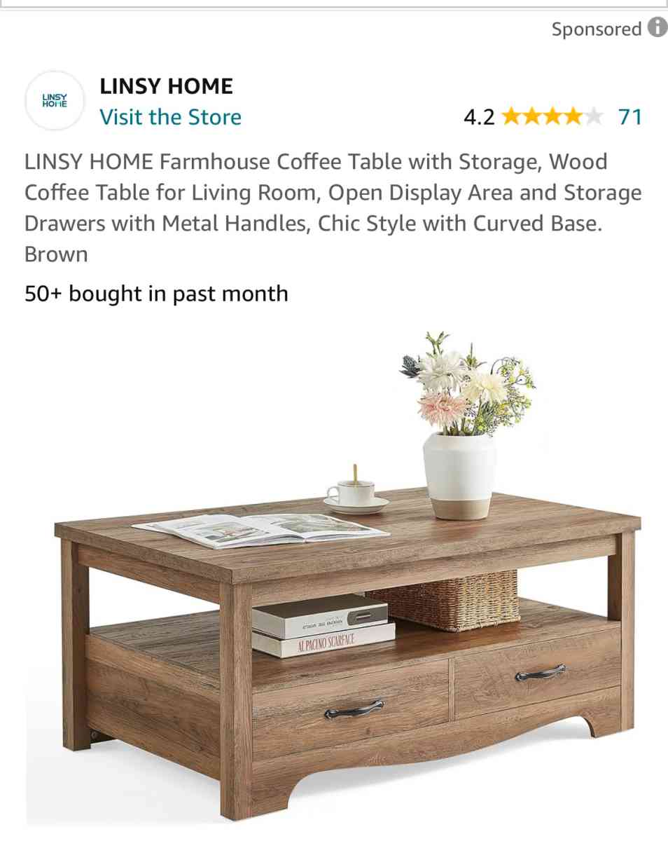farmhouse coffee table - Lawrenceville, Georgia - FleaMarketBay