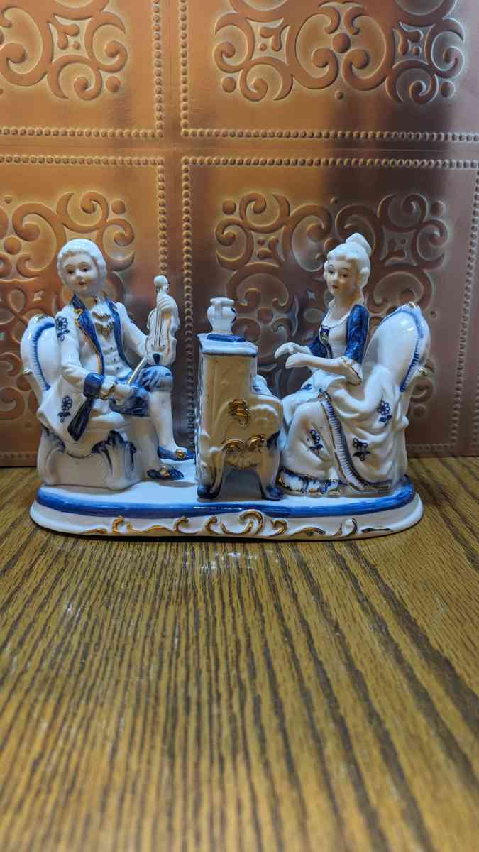 Vintage Victorian Man and Woman Playing a Violin and a Piano - Phoenix, Arizona - FleaMarketBay