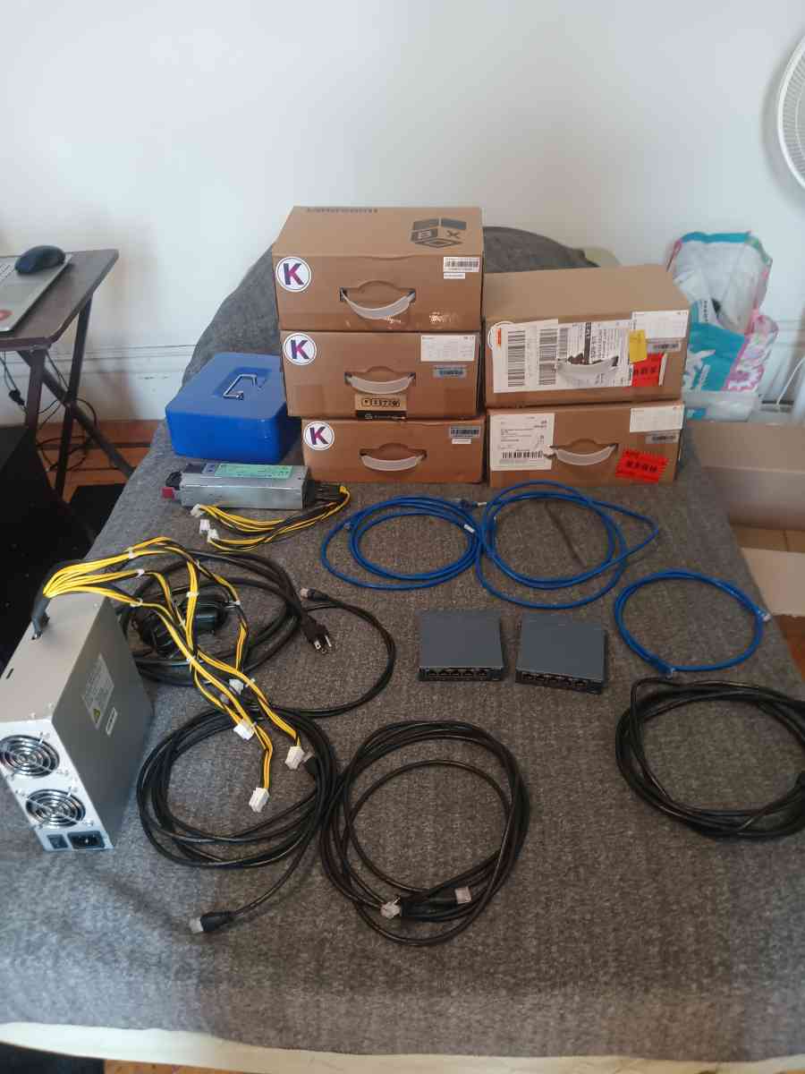 Goldshell miners and power supplies all of them - Attleboro, Massachusetts - FleaMarketBay