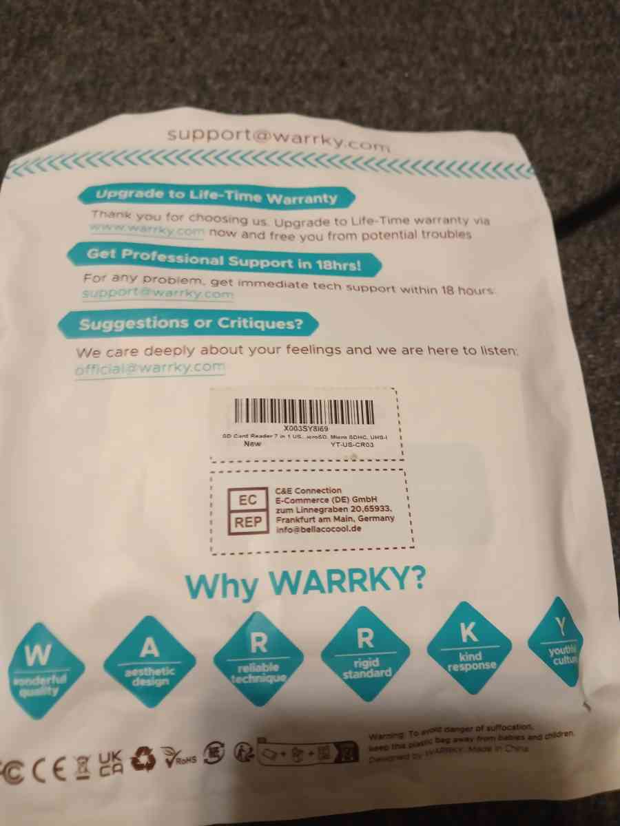 Warrky multimedia card reader - Attleboro, Massachusetts - FleaMarketBay