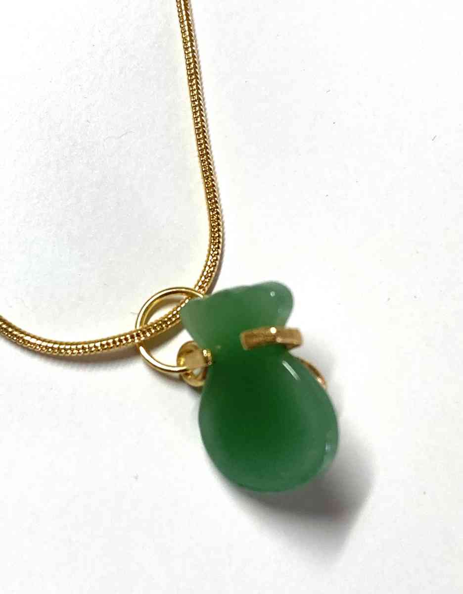2pcs Jade Jadeite Money Pocket Pendant Necklace - Pasadena, California - FleaMarketBay