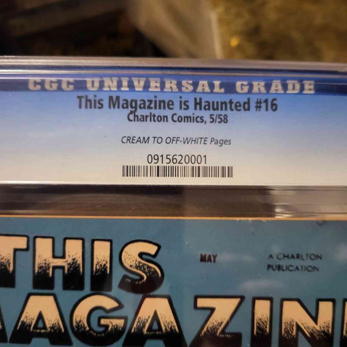 This Magazine is Haunted 16 1958  8pt0 CGC - Oakdale, Louisiana