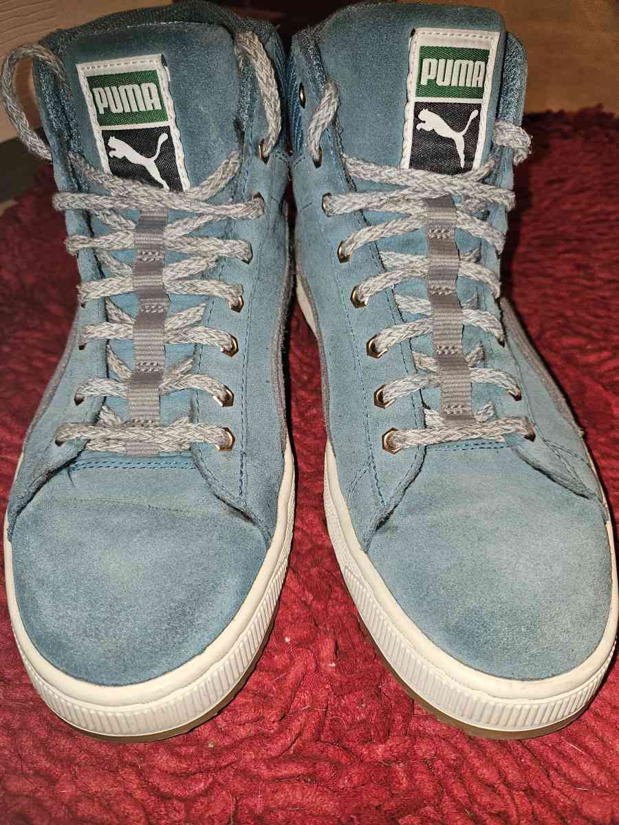 womens PUMA suede sneakers blue green size 7 - Vidor, Texas - FleaMarketBay
