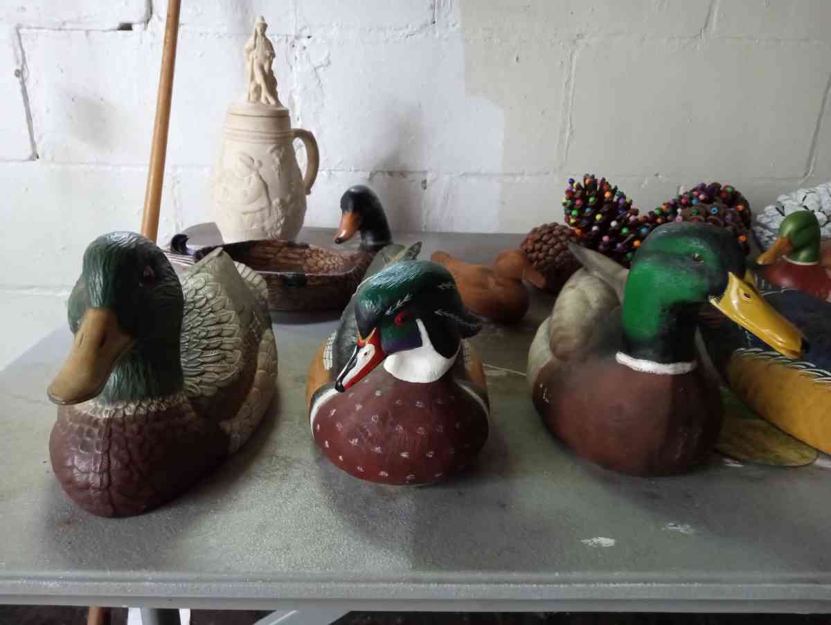 hand painted duck collection - Clinton Township, Michigan - FleaMarketBay