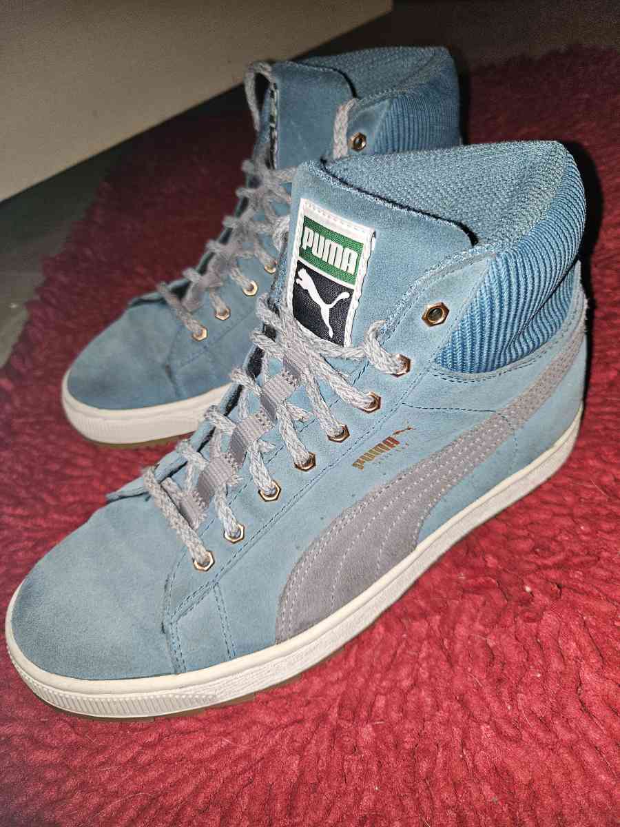 womens PUMA suede sneakers blue green size 7 - Vidor, Texas - FleaMarketBay