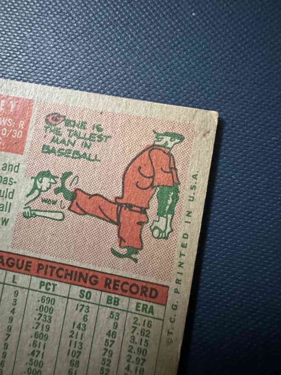 Gene Conley Baseball Card Topps 492 - Portland, Texas - FleaMarketBay