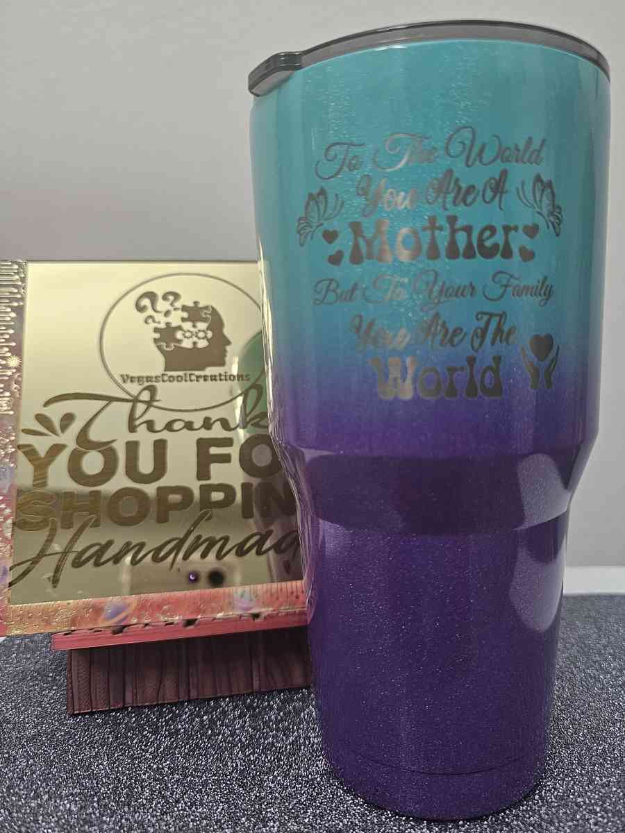 30oz Brand New Laser Engraved Mom Insulated Tumbler - Las Vegas, Nevada - FleaMarketBay