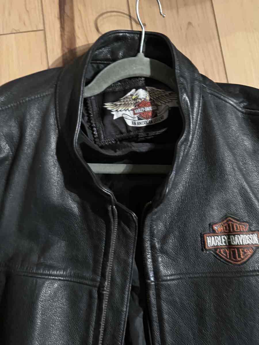 Harley Davidson Leather Jacket - Hibbing, Minnesota - FleaMarketBay