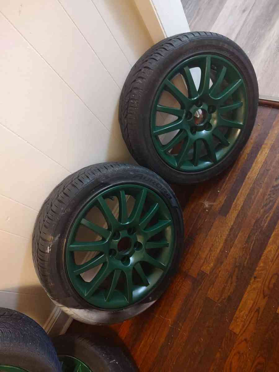 five lug 16 in low profile tires and rims - Hagerstown, Maryland - FleaMarketBay