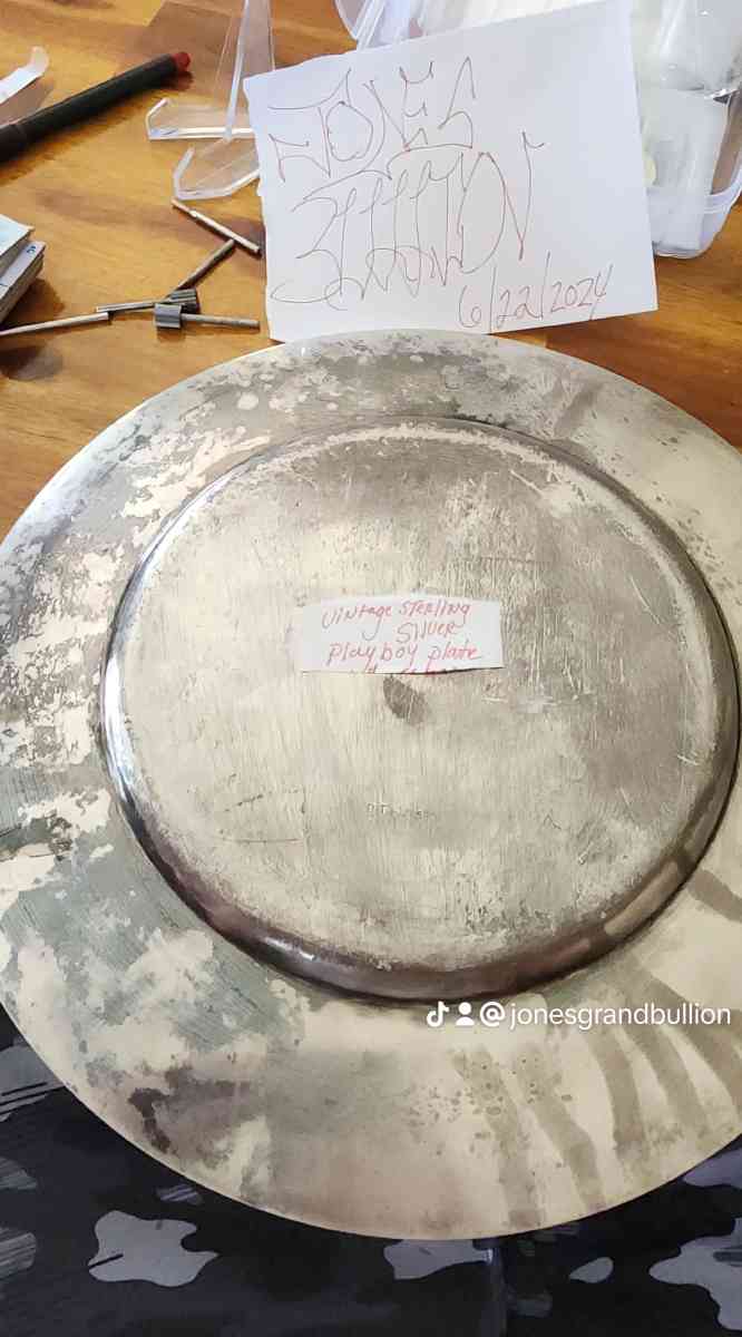 2lbs sterling silver late 60s early 70s playboy  plate - Woodstown, New Jersey - FleaMarketBay