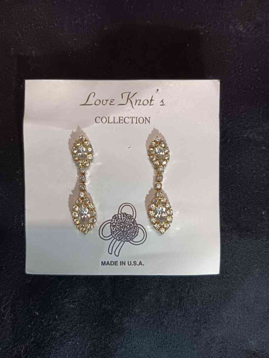 Vintage Love Knots Diamond Earrings - Mobile, Alabama - FleaMarketBay