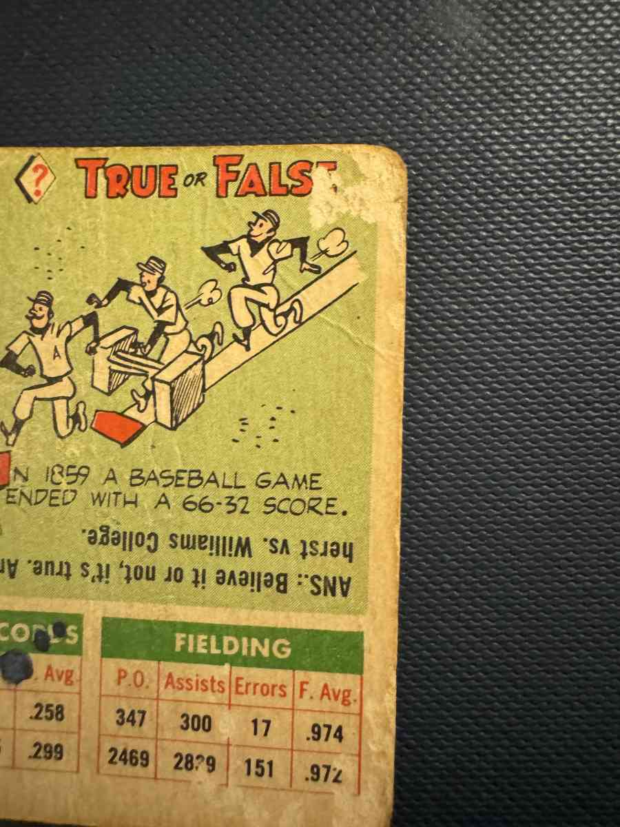 Spook Jacobs Baseball Card Topps 61 - Portland, Texas - FleaMarketBay