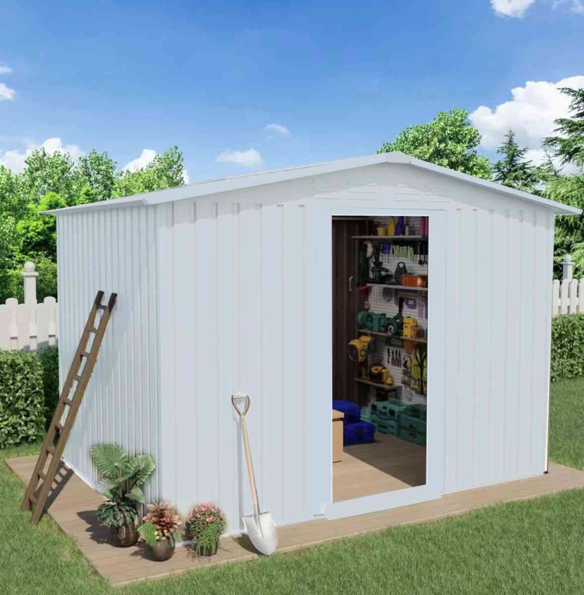 10X8 metal storage shed brand new unopened with base frame a - Norco, California