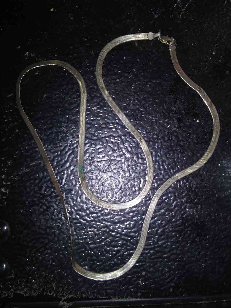 silver necklace
