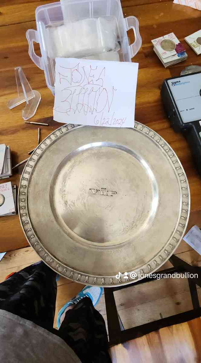 2lbs sterling silver late 60s early 70s playboy  plate - Woodstown, New Jersey