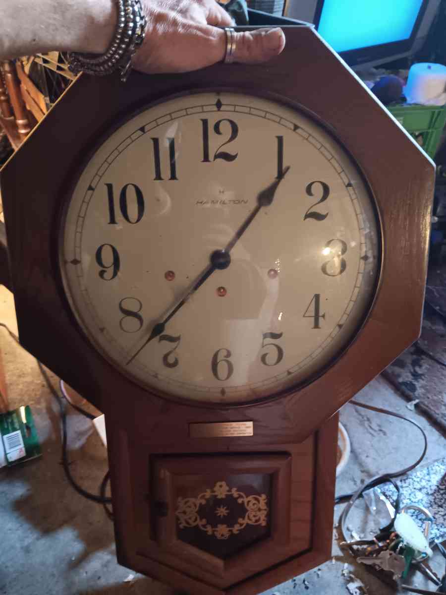 Antique Hamilton Wall Clock