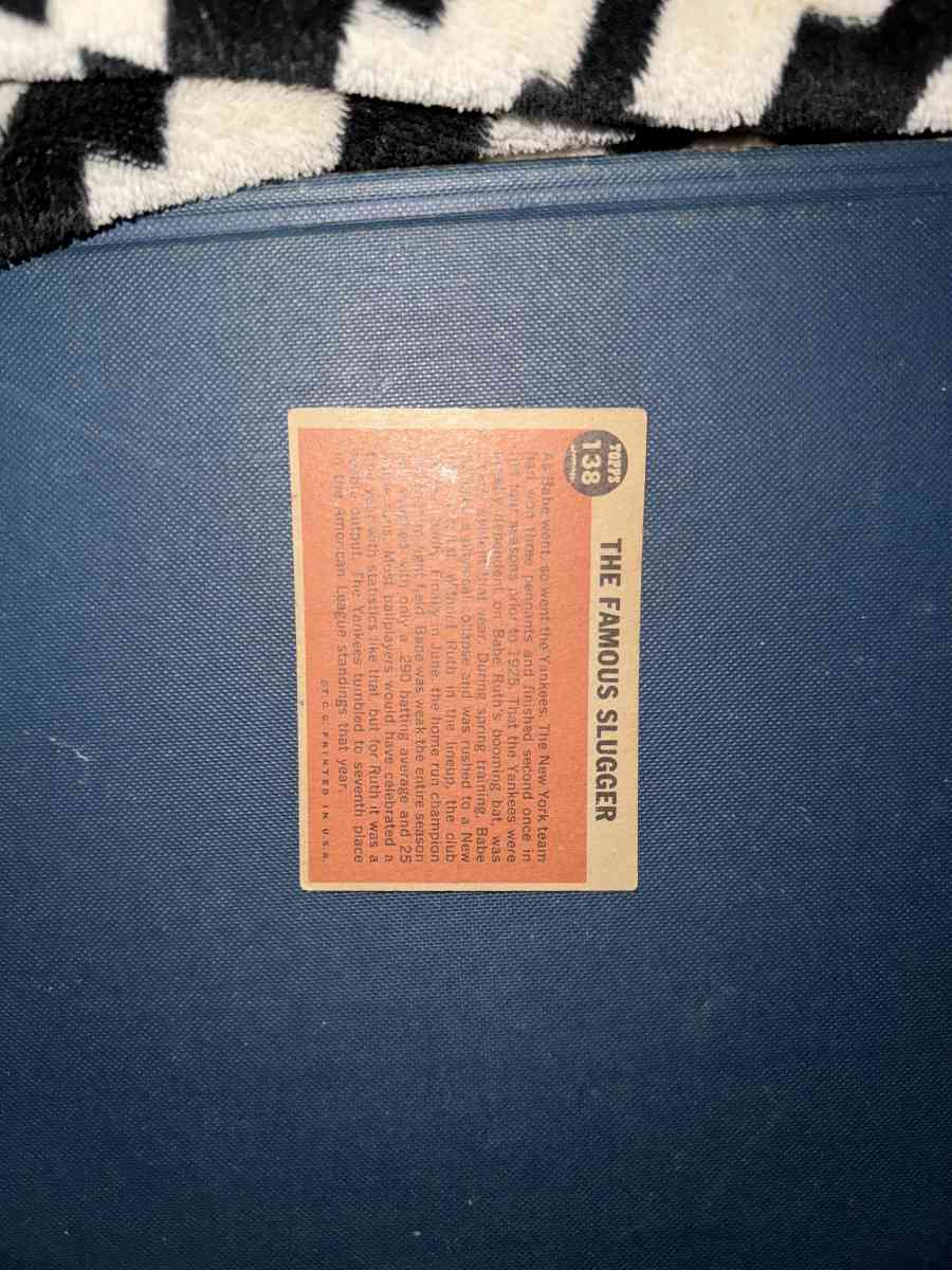 1962 The Famous Slugger Baseball Card Topps 138 - Portland, Texas - FleaMarketBay