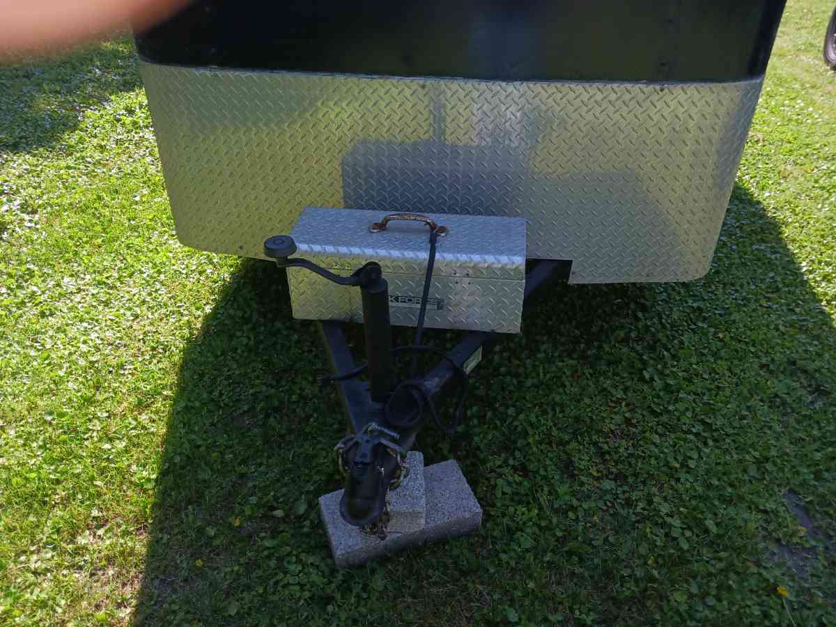 motorcycle trailer with 4 tracks in the floor spare tire - Maysville, North Carolina - FleaMarketBay
