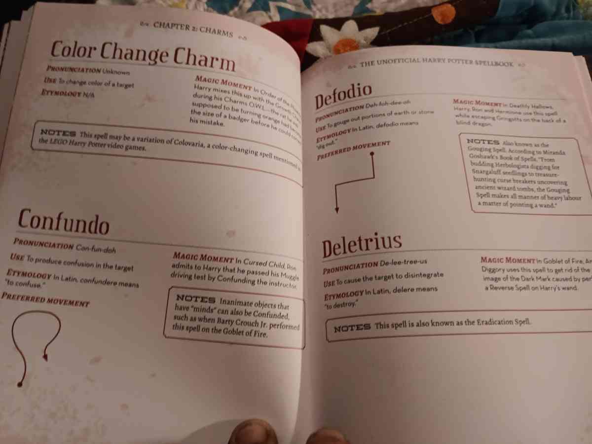 The Unofficial Harry Potter Special Edition Spell Book Hardc - Dayton, Ohio - FleaMarketBay