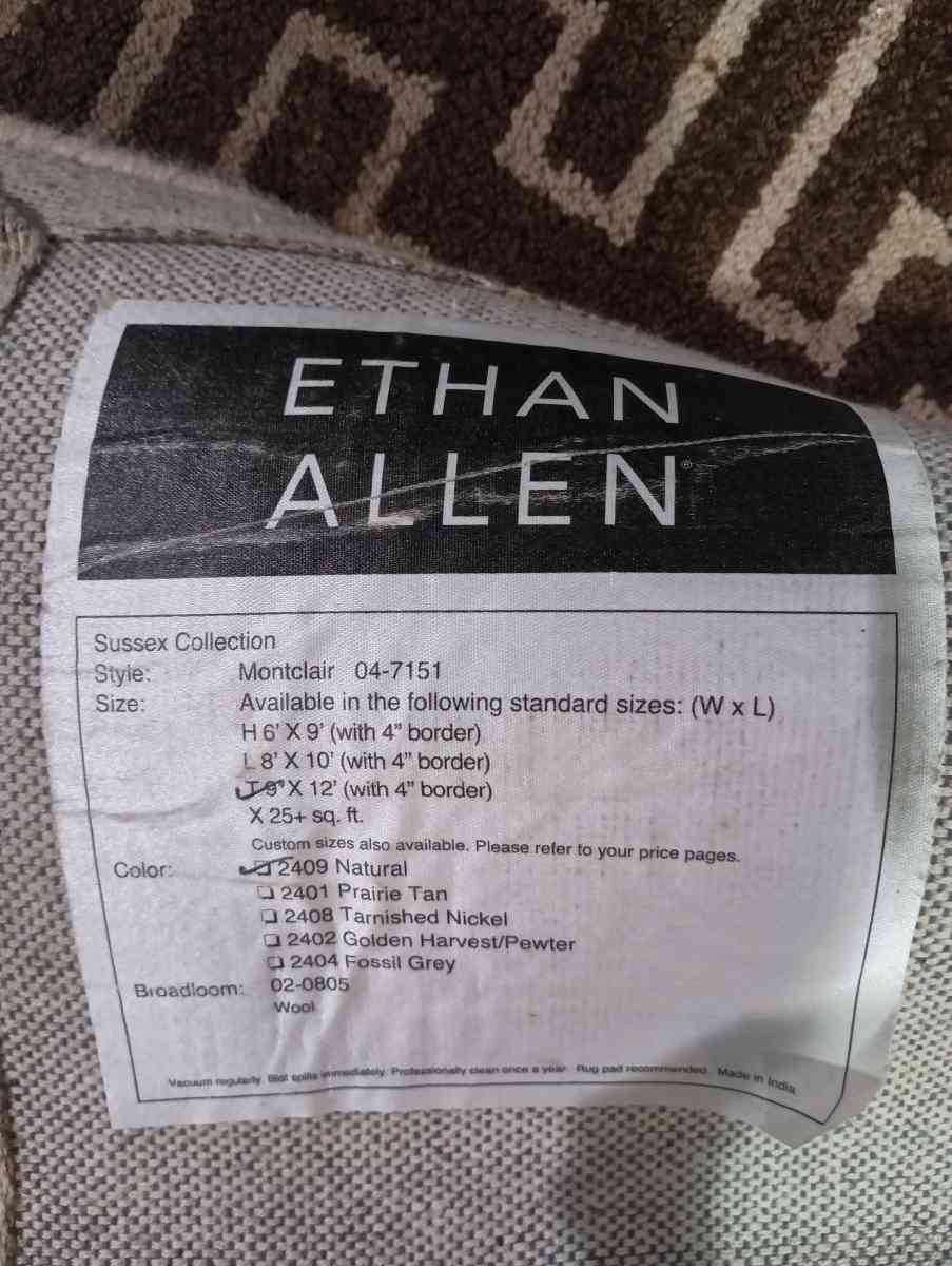 Ethan Allen Montclair Rug - Garland, Texas - FleaMarketBay