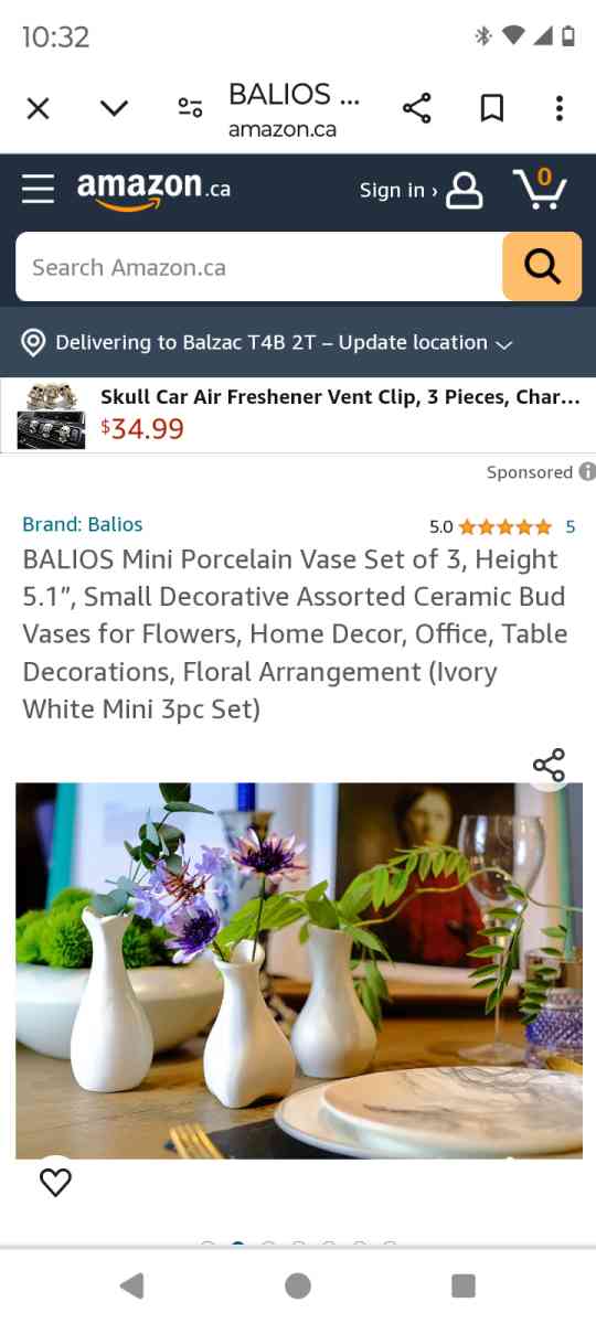 mini porcelain vase set of 3 - Orlando, Florida - FleaMarketBay