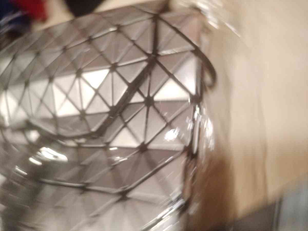 Metallic Studded Geometric Designer Backpack Bag Durable Gla - Farmingdale, New York - FleaMarketBay