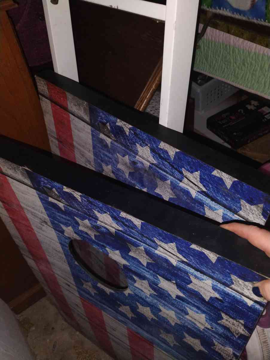 American flag cornhole boards - Altamonte Springs, Florida - FleaMarketBay