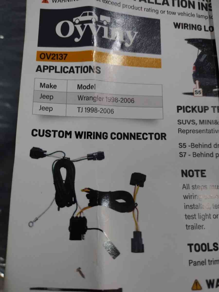 trailer wiring harness kit - Orlando, Florida - FleaMarketBay