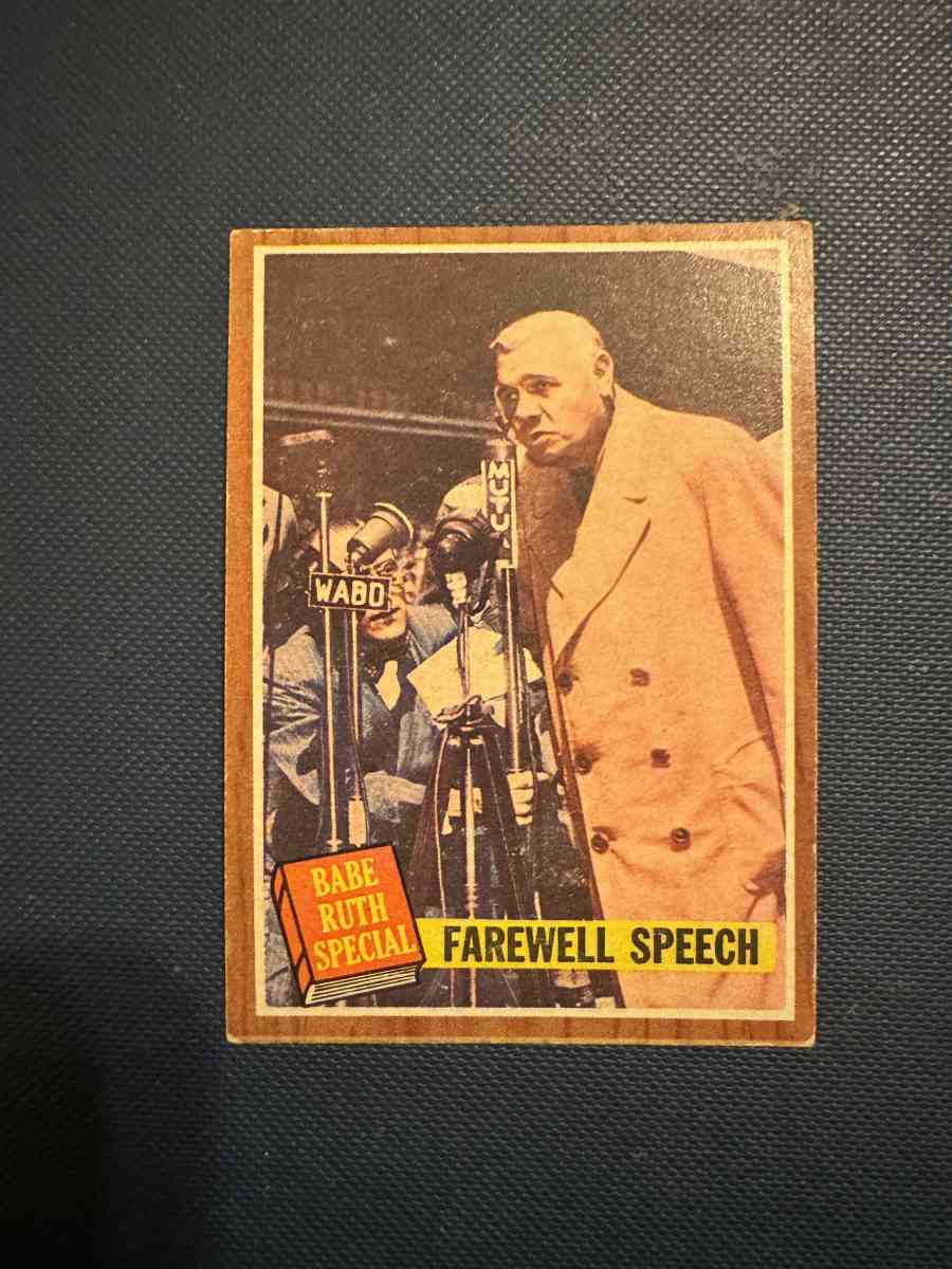 Topps 144 Records set by Ruth baseball card - Portland, Texas