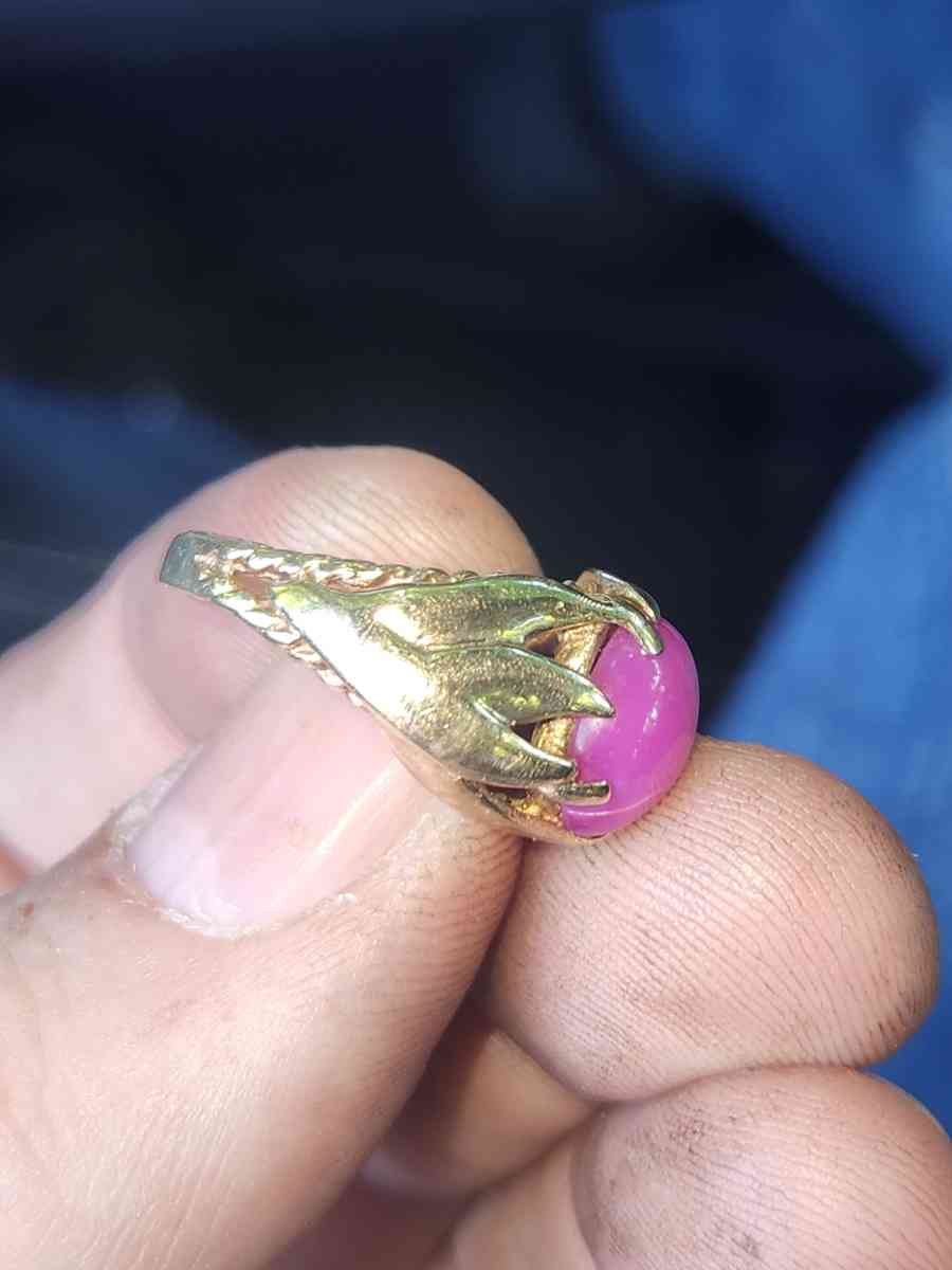 14kt pink star saphire ring - Canton, Connecticut - FleaMarketBay