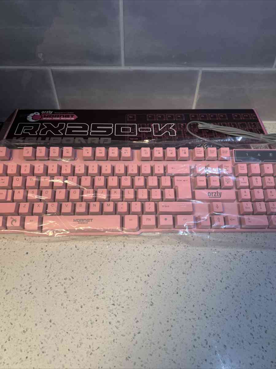 Orzly Hornet RX 250K Pink Gaming Keyboard USB Membrane NEW - Las Vegas, Nevada - FleaMarketBay