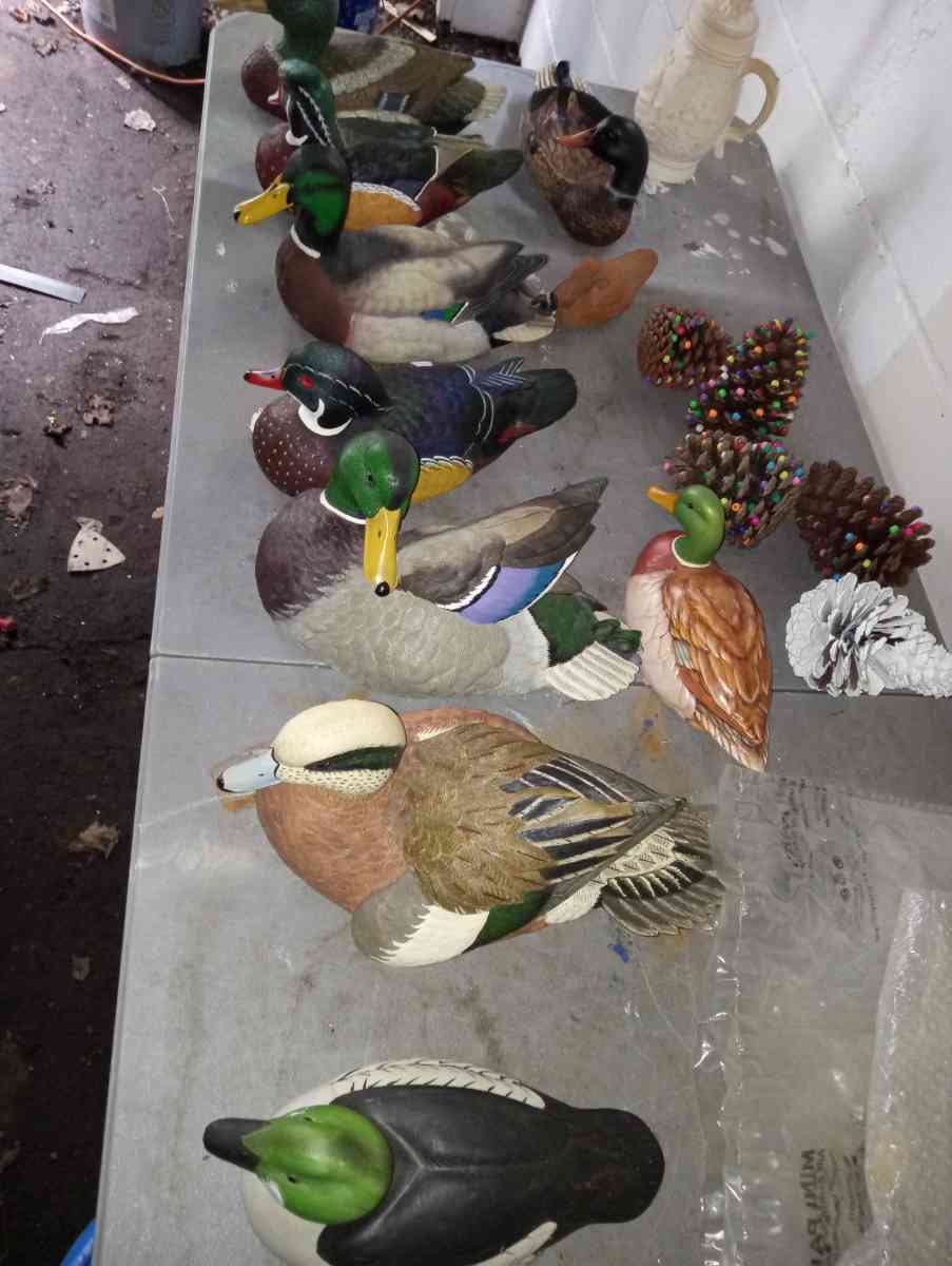 hand painted duck collection - Clinton Township, Michigan - FleaMarketBay