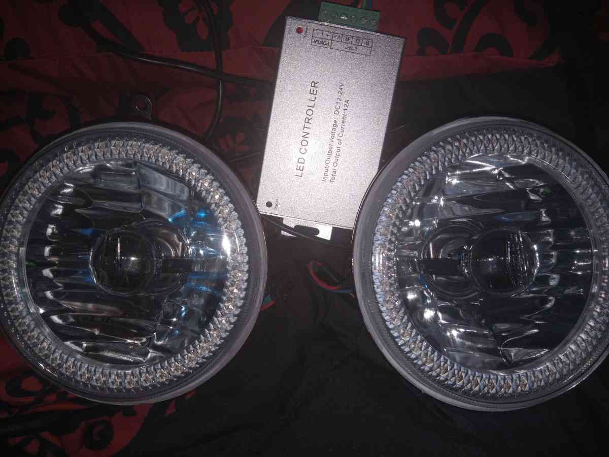 NEW CUSTOM HEADLIGHTS  RGB - Sandusky, Ohio - FleaMarketBay