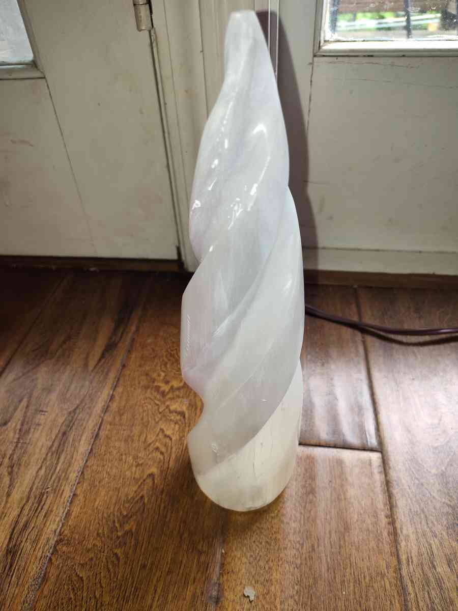 Selenite from Morocco Unicorn Spiral Crystal