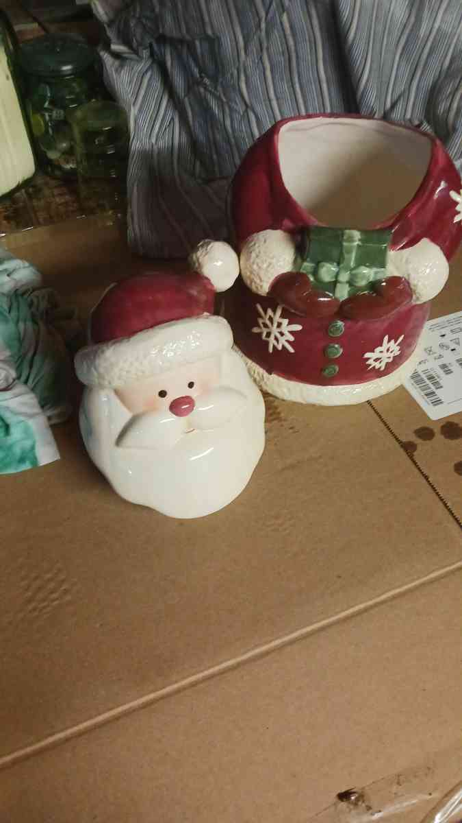 Santa cookie jar
