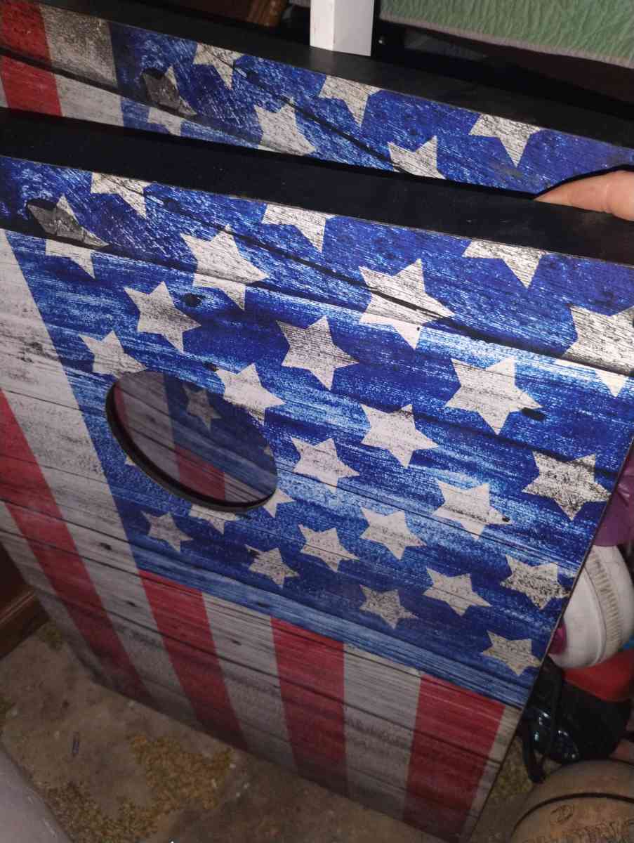 American flag cornhole boards - Altamonte Springs, Florida - FleaMarketBay