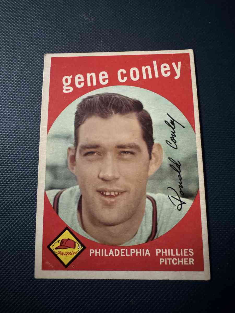 Gene Conley Baseball Card Topps 492 - Portland, Texas