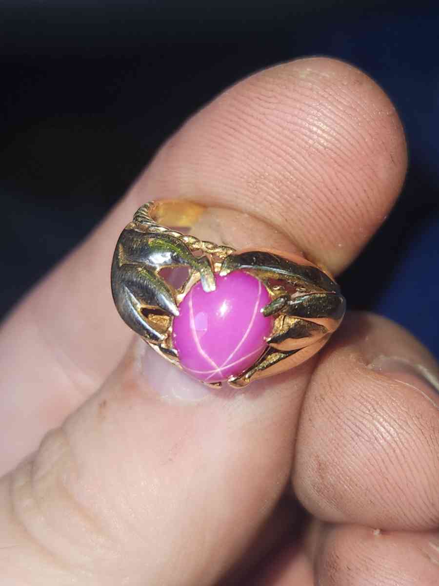 14kt pink star saphire ring - Canton, Connecticut - FleaMarketBay