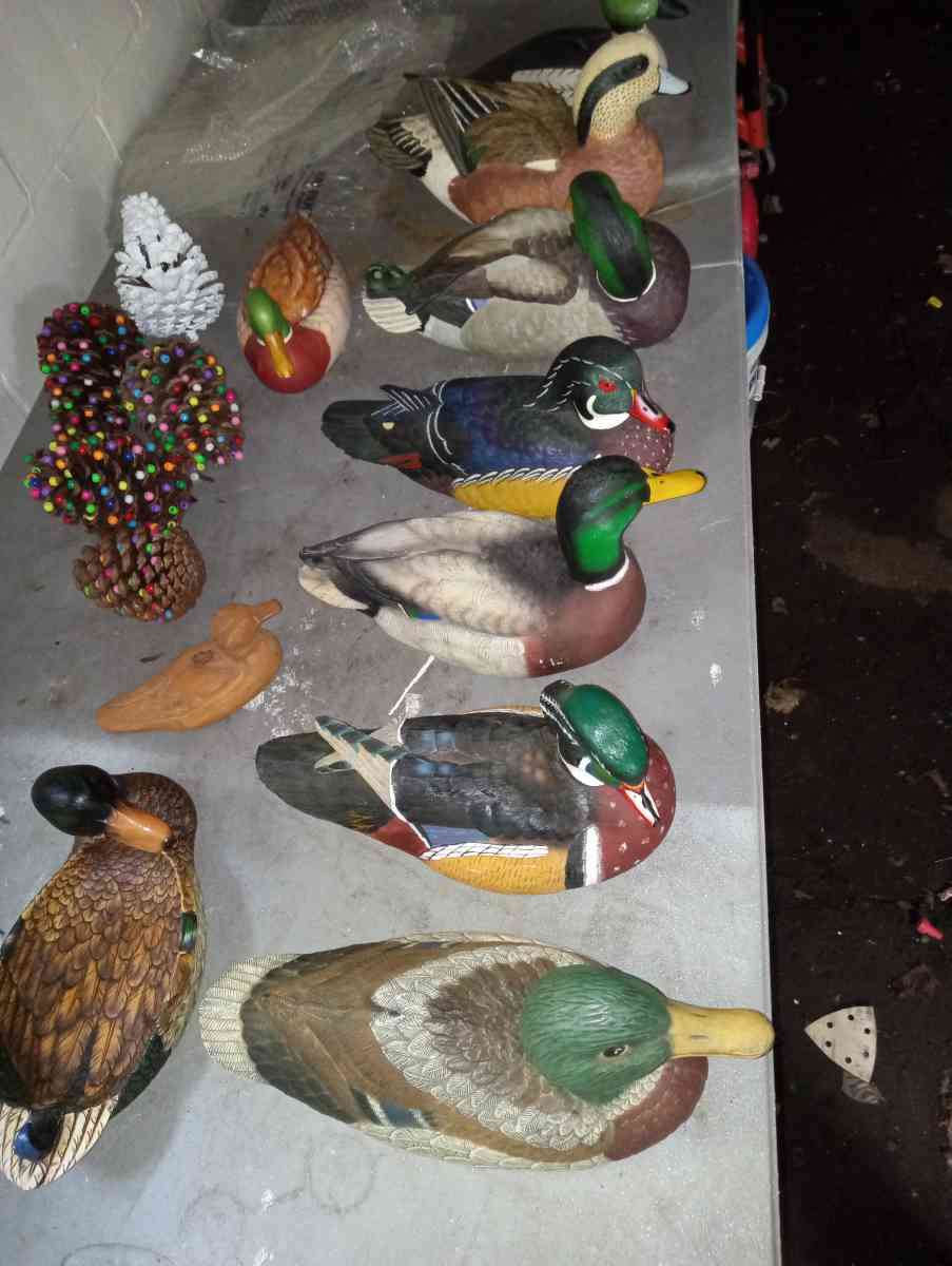 hand painted duck collection - Clinton Township, Michigan - FleaMarketBay
