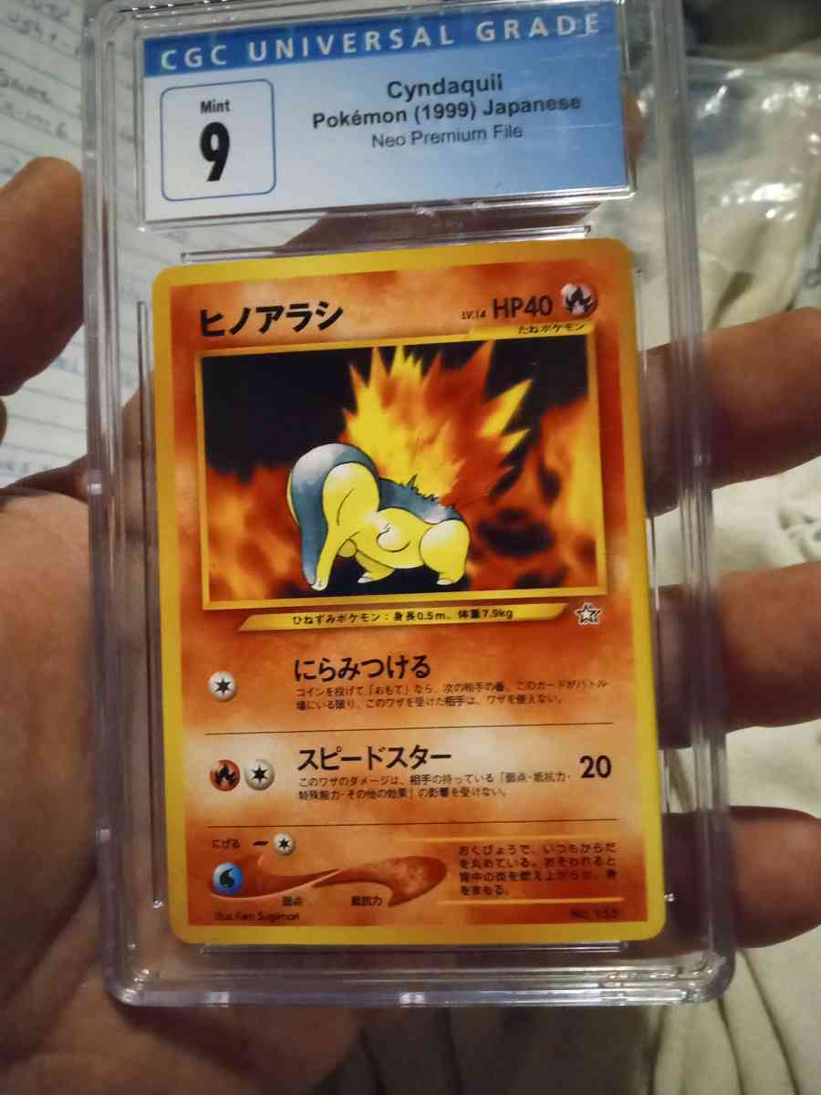 Vintage rare 1999 Japanese CYNDAQUIL CGC SLAB - Durham, North Carolina - FleaMarketBay