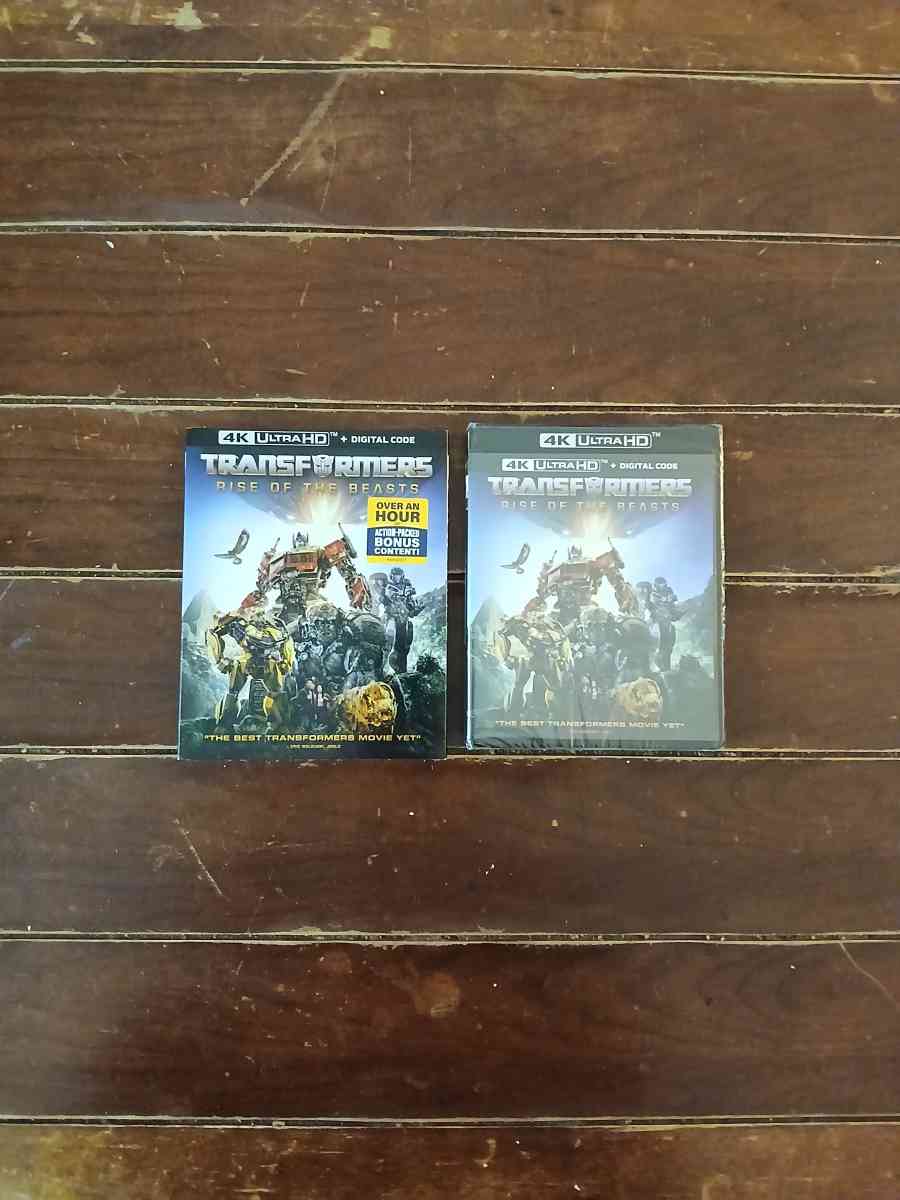 Transformers Rise Of The Beast 4K Ultra HD Blu Ray - North Hollywood, California - FleaMarketBay
