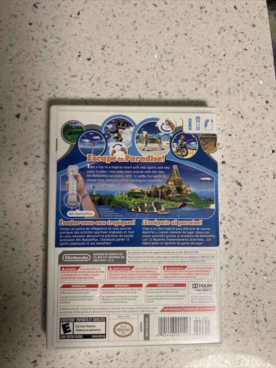 Wii Sports Resort Nintendo Wii 2009 - Las Vegas, Nevada - FleaMarketBay