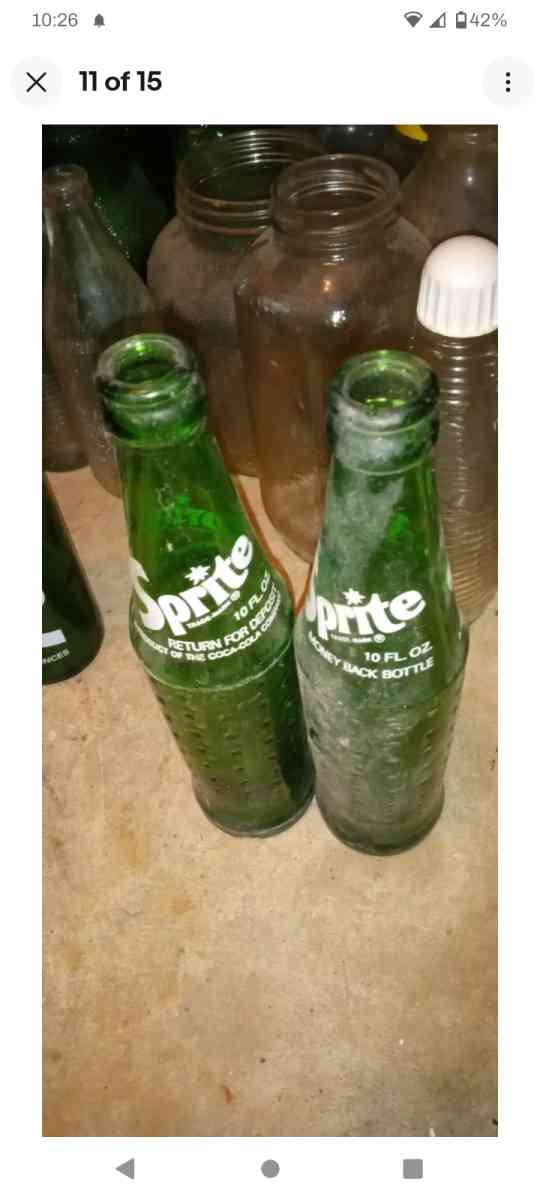 Vintage Glass Soda Bottles - Pineville, Louisiana - FleaMarketBay