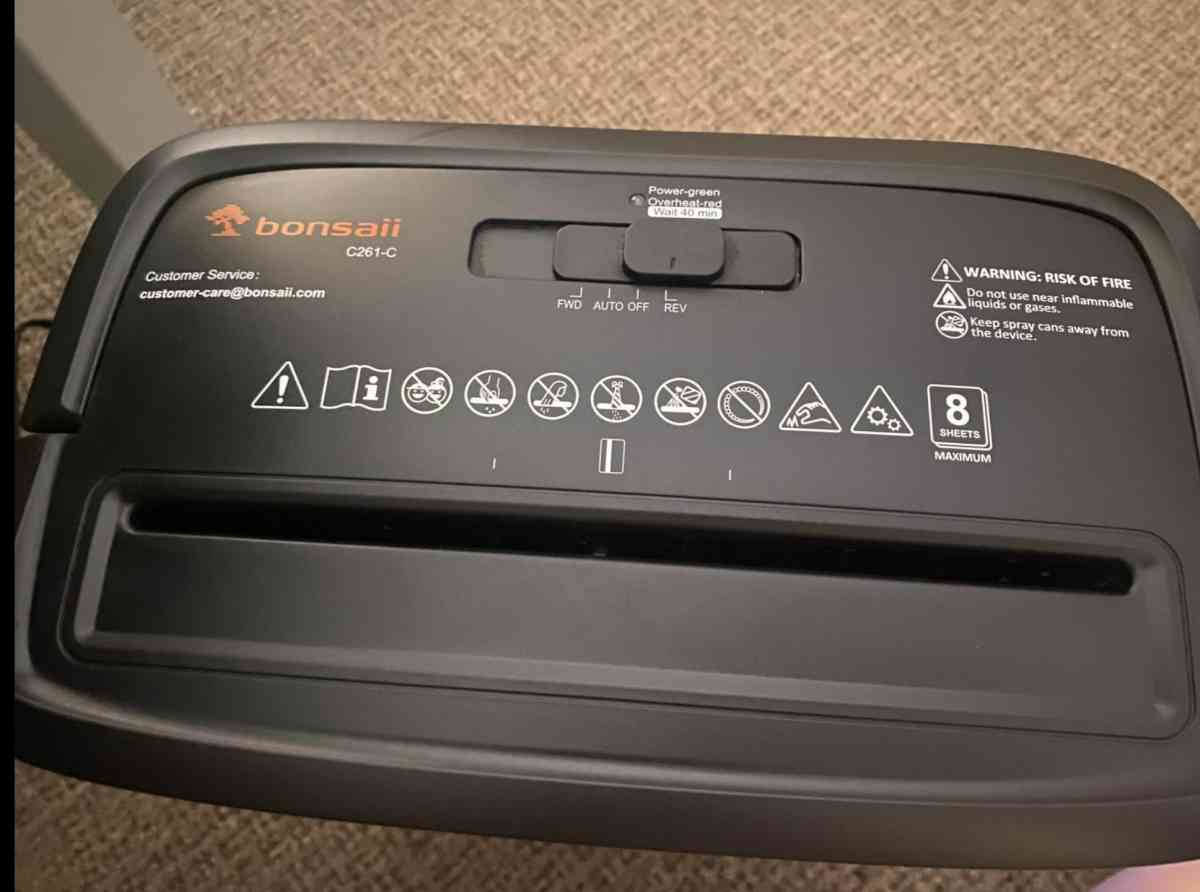 Paper Shredder Machine - Joliet, Illinois - FleaMarketBay